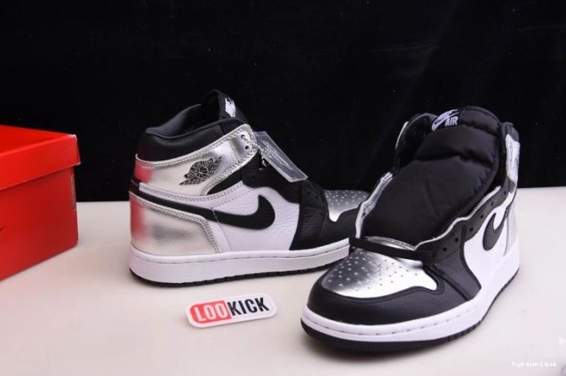HYPE CD0461-001 SILVER 1 TOE JORDAN HIGH WMNS AIR OG 0724